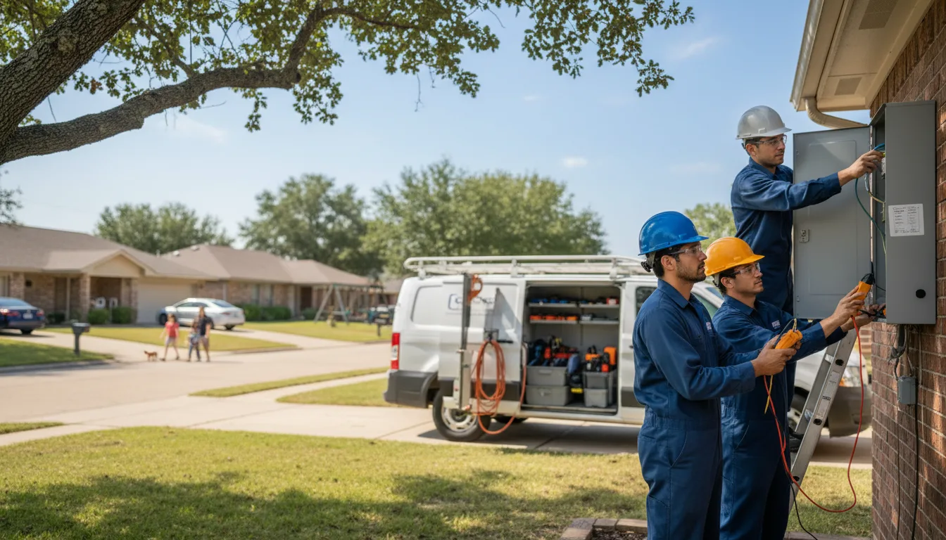 Certified electrician providing emergency electrical services in Upland, NE